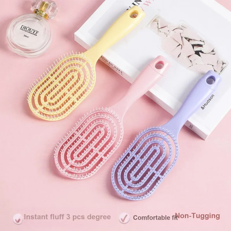 Malian Cut Out Large Bend Airbag Rib Comb Curl Styling Tool For Creating Voluminous Hair With High Crown Effect-2