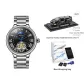 Silver Case Black Dial Steel Band[Super Car Hobby Model Clothing Sets]