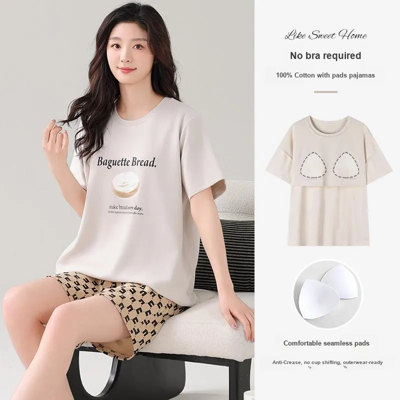 FENTENGCARE Pajama Set Women's White-1