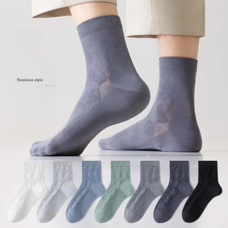 Lan Miao Mid Calf Socks Men's 5 Pack-5