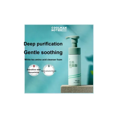 Cool Man Notes Белый чайный Аминокислотный очищающий пеночный средство для удаления макияжа Мягкий очищающий увлажняющий очищающий 150 мл