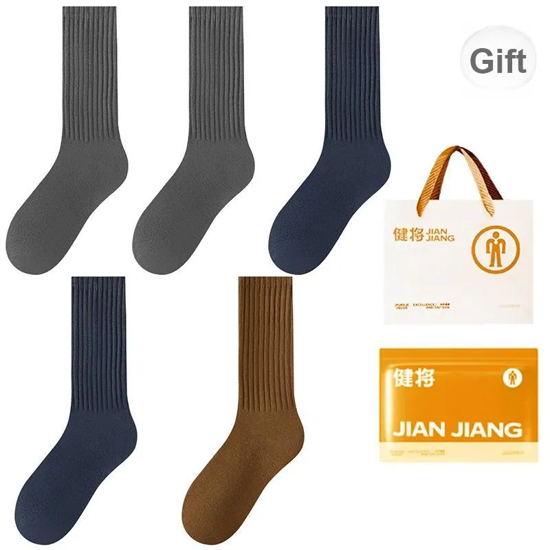 Master Mid Calf Socks Men's Shopping Bag 5 Pack-15