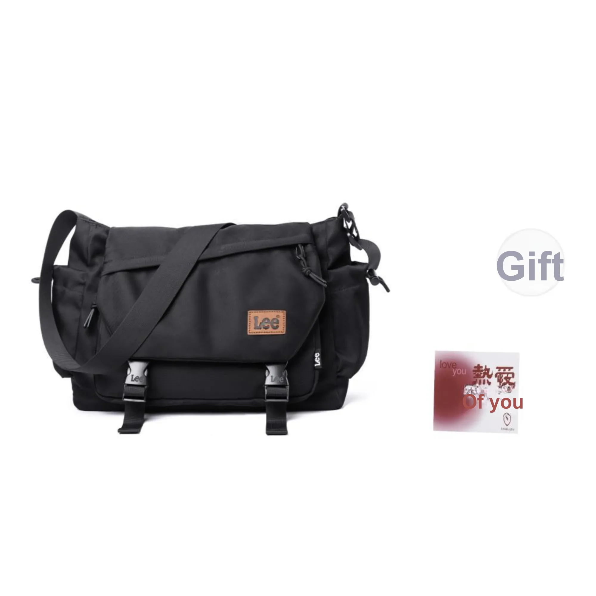 Lee Oxford Shoulder Bag, Crossbody Bag Regular Unisex Black