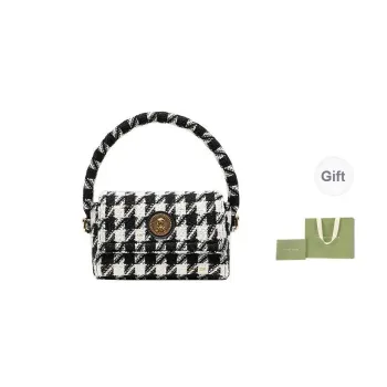 VANESSA HOGAN Fabric Shoulder Bag Crossbody Bag Handbags Small Size Women's Black