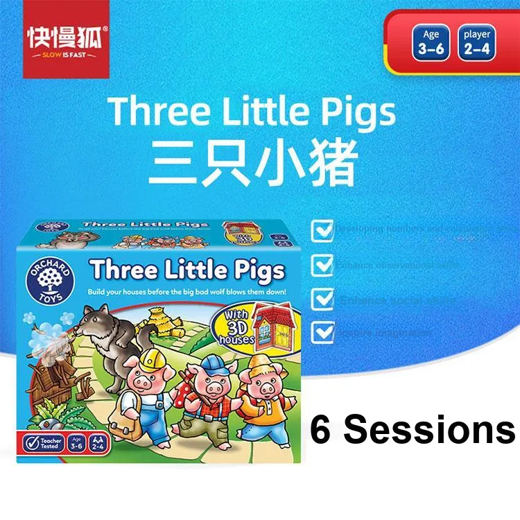 KUAIMANHU 3 Pack Piglet By Orchard Toys Logic And Concentration Training Toy Board Games-3