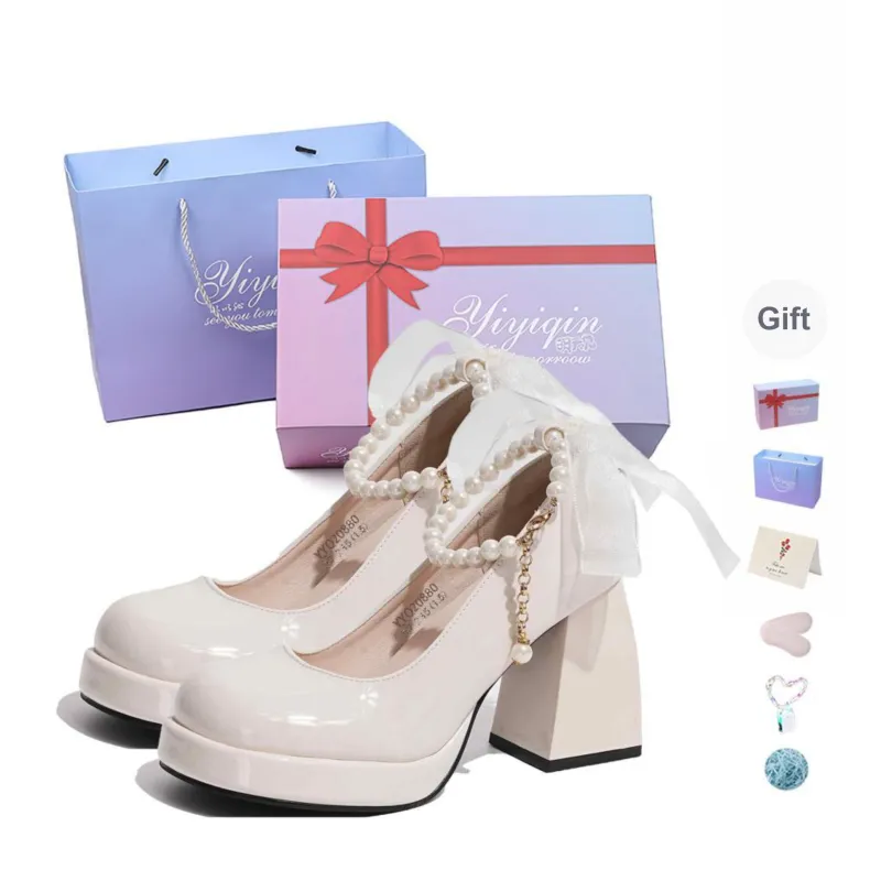 Take The Qin Chunky Heel Mary Jane Shoes Women's-25