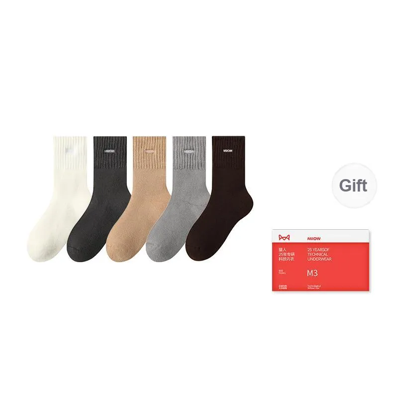 MIIOW Trend Party Series Mid Calf Socks Men's Shopping Bag Combo Set-12