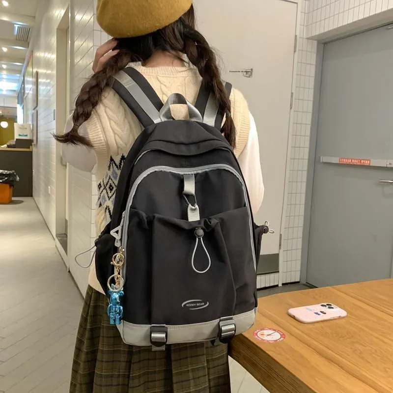 Yalu Nylon Backpack Unisex Multicolor-4