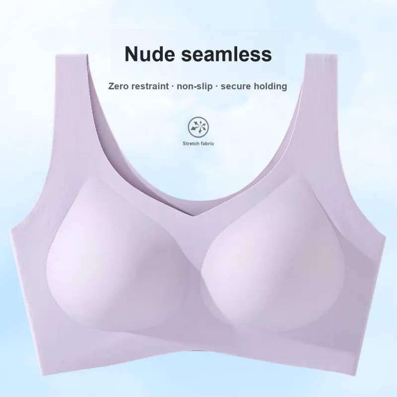 MIIOW Bra Women's Soft Gray Purple-15