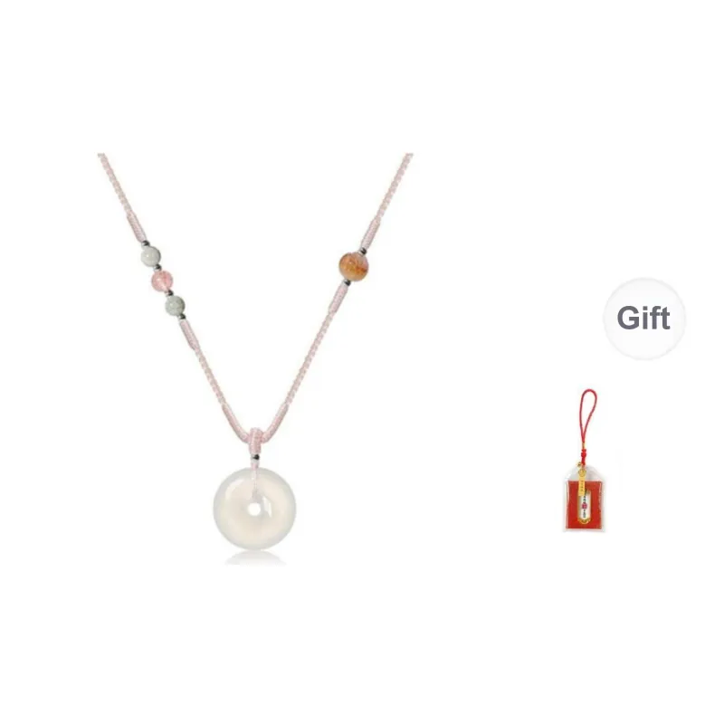 LUXLINE Agate Jade Necklaces Unisex-6
