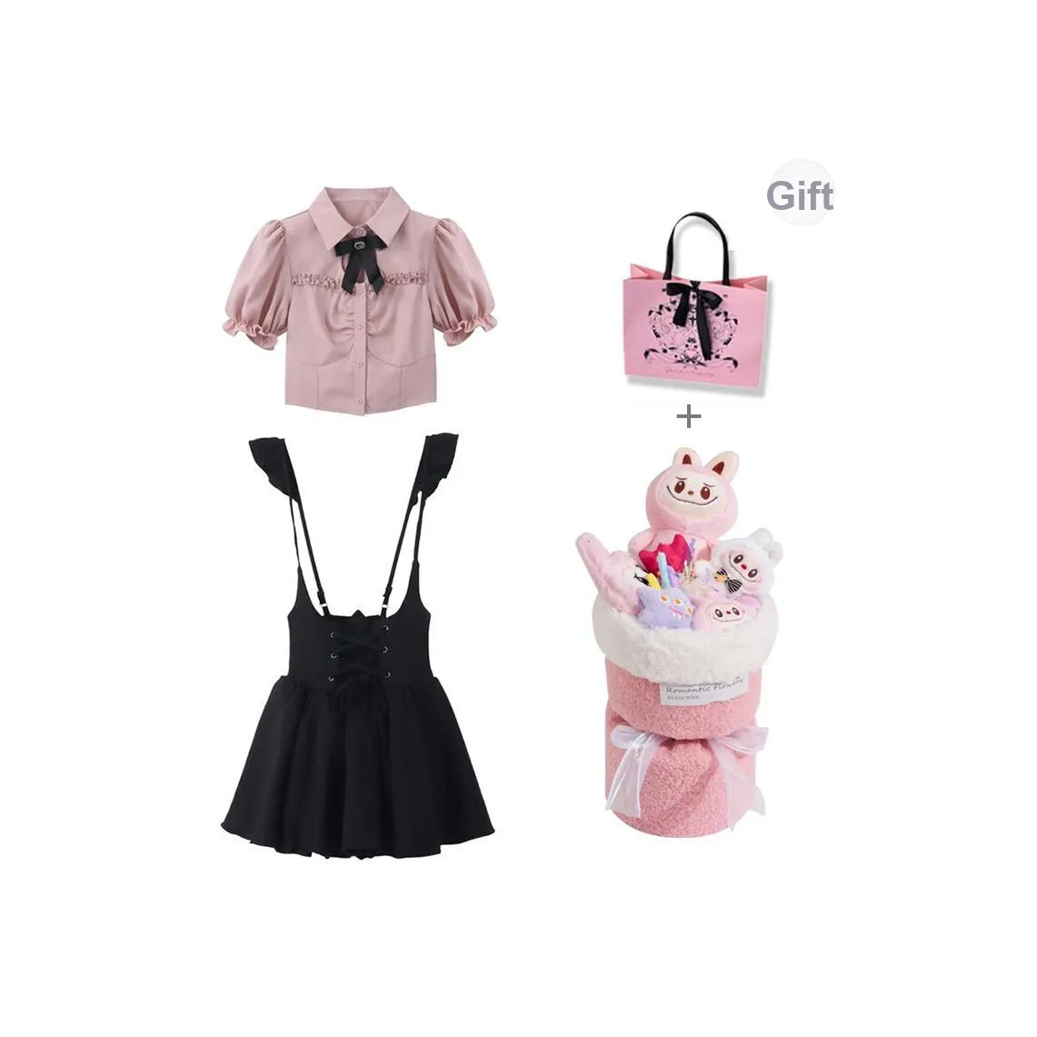 Spicy Gals Комплект с юбкой Женские Розовый