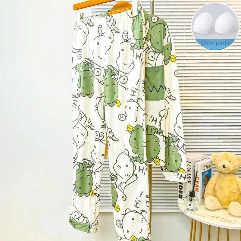 Sleeping Beauty Pajama Set Women's Green-5