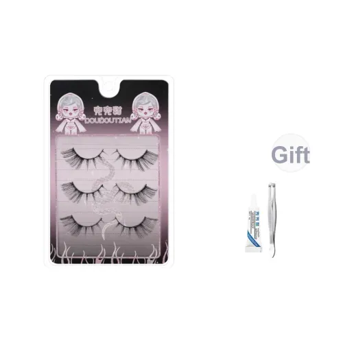 DOUDOUTIAN Клеящиеся ресницы для женщин