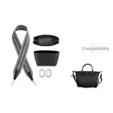 [Medium Size Two-Piece Set 1]Canvas Wide Shoulder Strap+Black Water Cup Model Waterproof Liner (Includes Spring Ring *2)