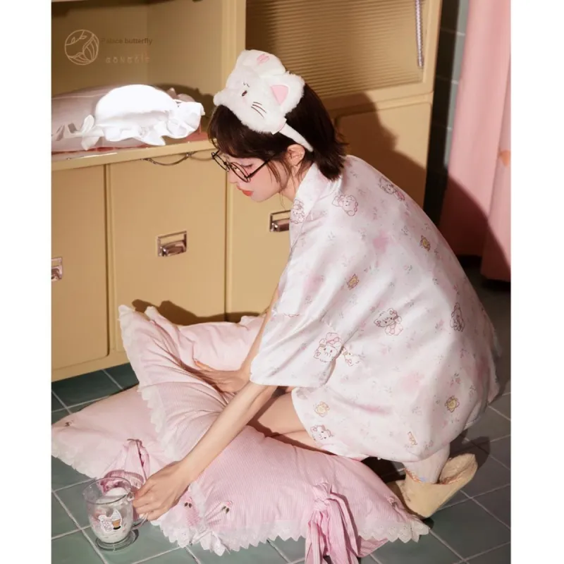 Gongdie x Mikko Pajama Set Women's Pink Gift Box Set-4