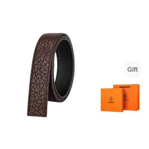 Jaylen Oos Trendy Versatile Wild Cow Leather Textured Top Grain Cow Leather Headless Belt Men's