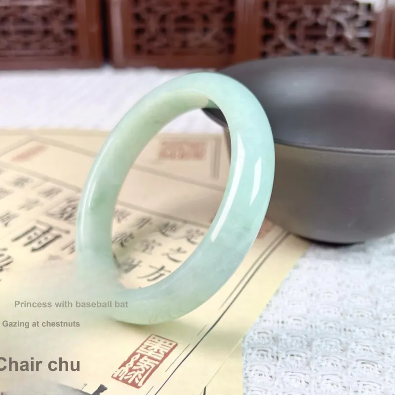 SIYIJIA Bean Type Jadeite Bangles Unisex-4