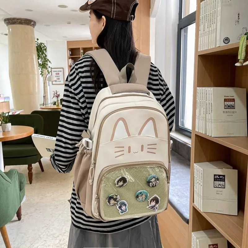 Debecca Composite Cloth Backpack Unisex Multicolor-13