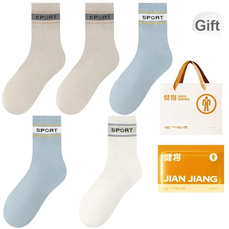 Master Mid Calf Socks Men's Shopping Bag 5 Pack-16