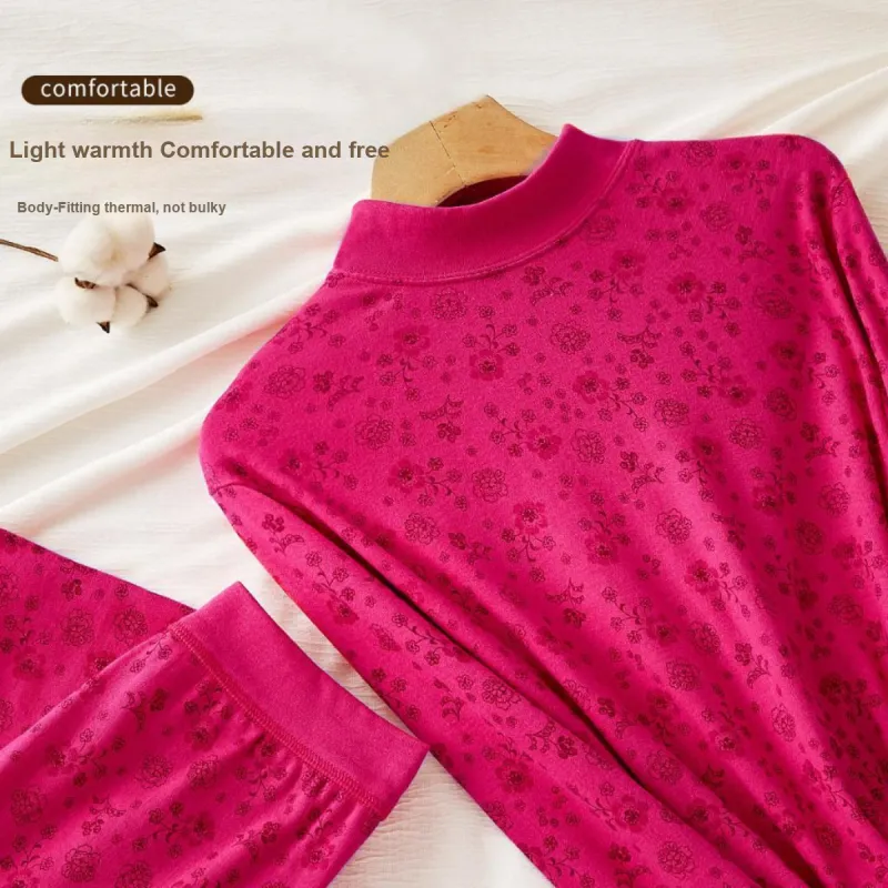 Yalu Thermal Set Women's Rose Red-4