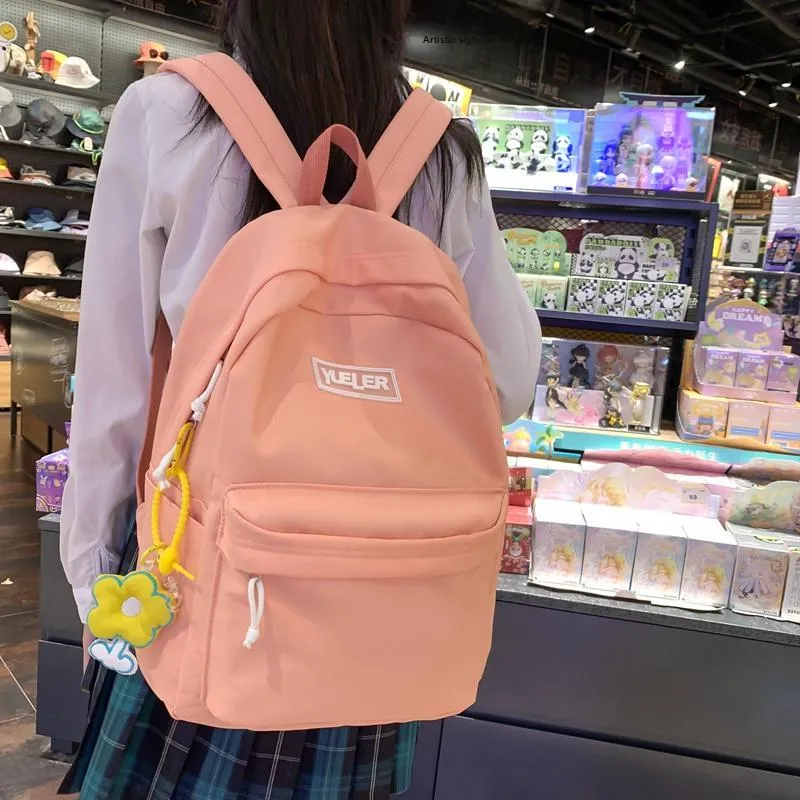 HCXK Nylon Backpack Unisex White/Black/Green/Blue/Pink-22