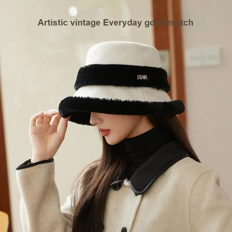 Shizhu Thickened Bucket Hats Women's-7