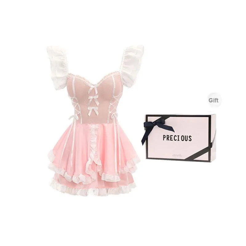 TLXT Nightgown Women's Sweet Pink-1