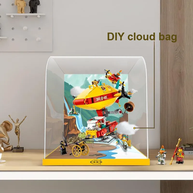 LIGHT YOUR BRICKS Compatibility LEGO 80046 Cloud Chaser Display Case Monkie Kid Model Accessories-1