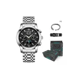 Black Dial Silver Case