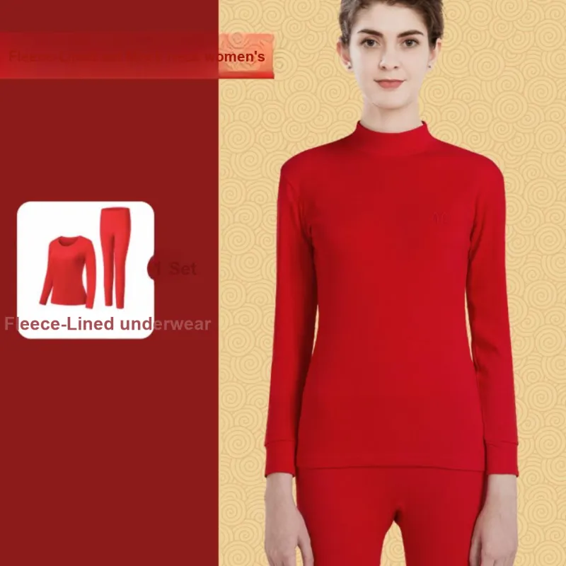 H YXIANG Thermal Set Unisex Red-5