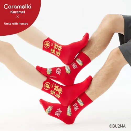Caramella 6 пар Смешанные цвета Женские носки MID до икры