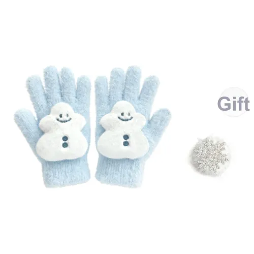 ZUOWEISHIJIA Вязаные перчатки из искусственного норкового меха унисекс