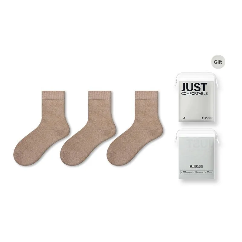 FIRS Mid Calf Socks Men's Shopping Bag 3 Pack-20