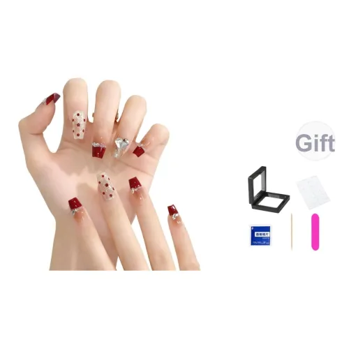 XNTX Вишня Ликер False Nail Овал Яркий COLORS Румяна Stain Стиль Инстаграм