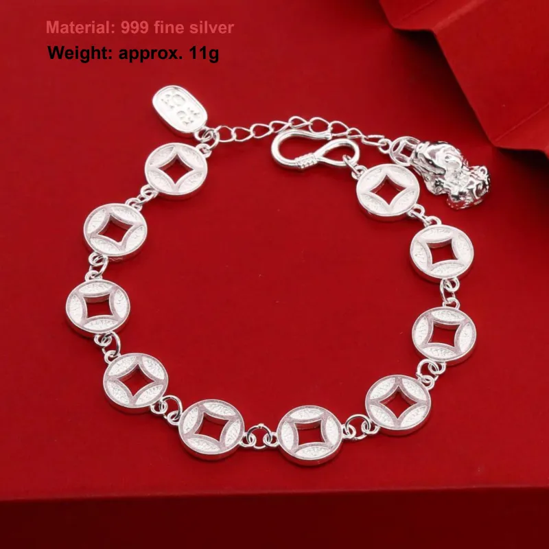 U state 999 Fine Silver Bracelets Women's-1