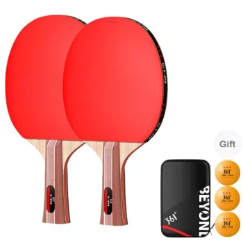 361° Ping Pong Paddles Unisex All Wood Red