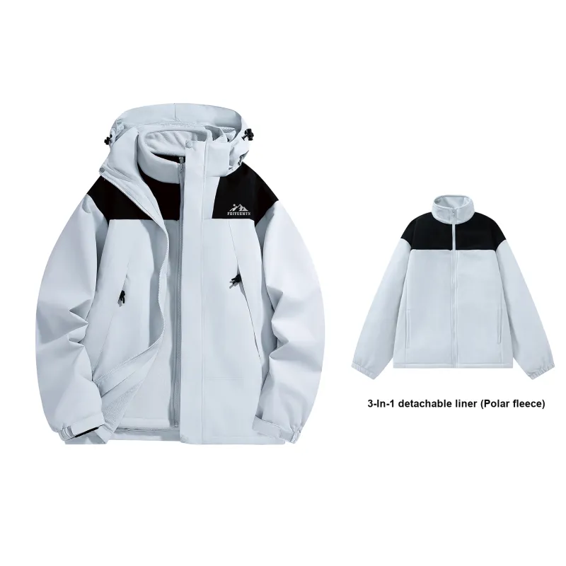 Feiyue Water-Resistant Windproof Warm Water-Repellent Windbreaker Jacket Unisex-19