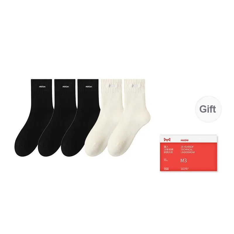 MIIOW Mid Calf Socks Women's Shopping Bag Combo Set-24