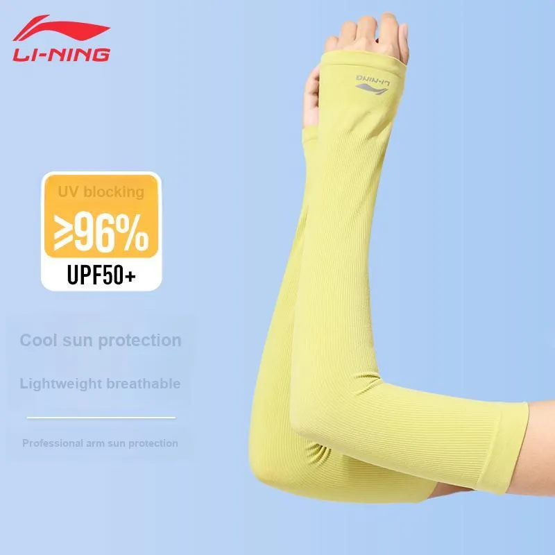 LiNing Road Bike Mountain Riding Gear Cycling Arm Warmers Outdoor Sports Running Travel Long Sleeve Unisex Polyamide-26