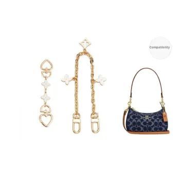 Ingenuity Handmade Metal Bag Accessory Women's Gold Tone