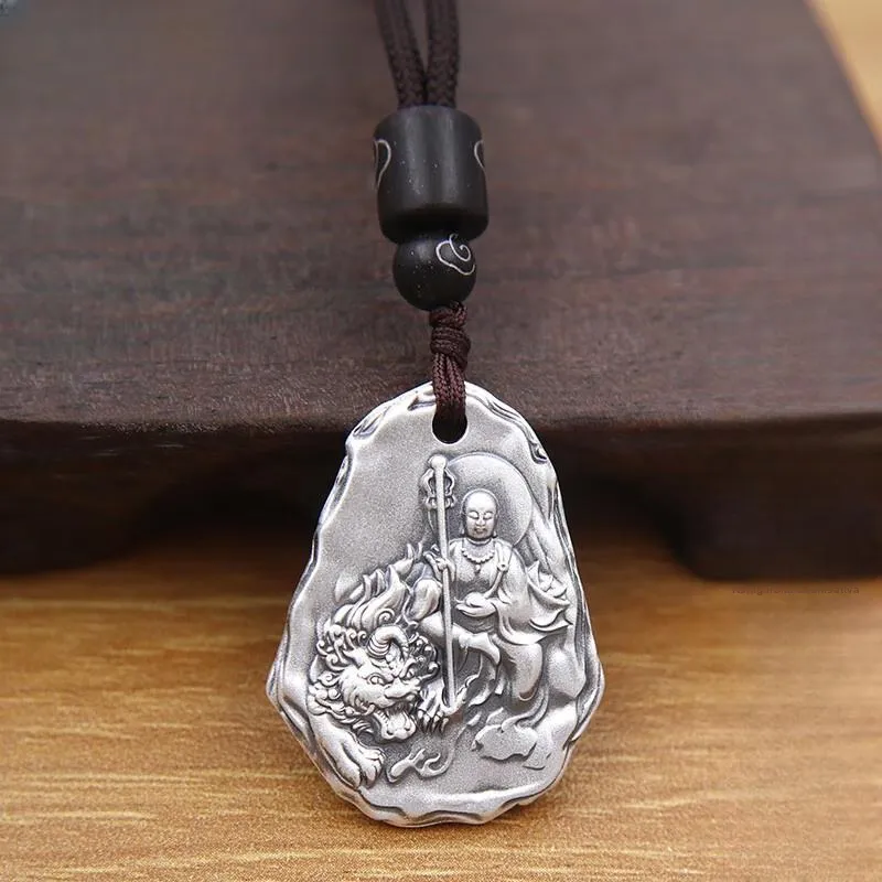 FUYUFU 999 Fine Silver Foot Silver Pendants Unisex-1