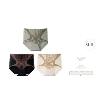 XIA.WA.ZHI.XIU Underpants Women's Shopping Bag 3 Pack