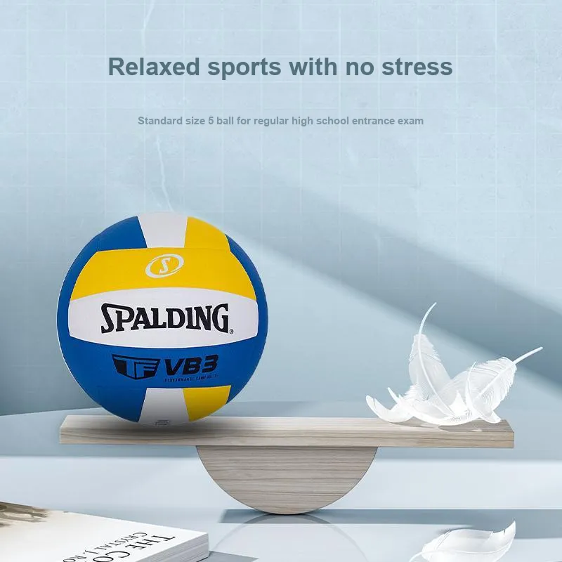 SPALDING TF Collection PU Size 5 Volleyball Unisex Yellow Blue White-4