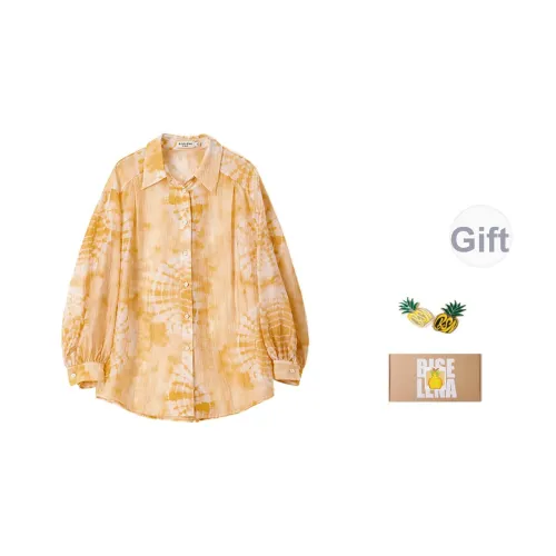 BEIQIANNI ['Ананас' Calm And Unperturbed] Женские Рубашки