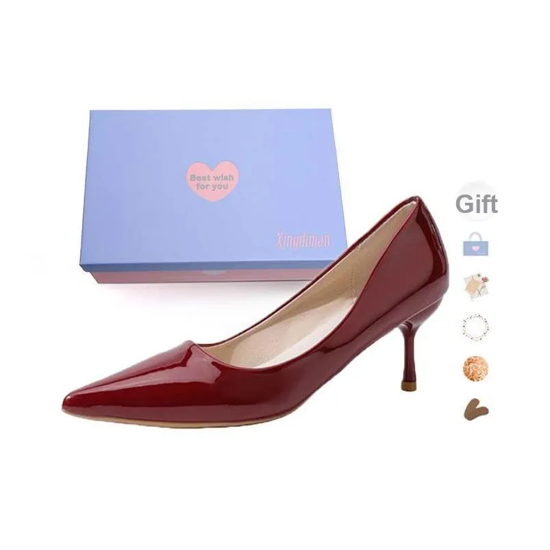 Xingdiman Низкий каблук Высокие каблуки Женские Набор в подарочной коробке