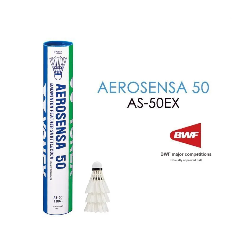 YONEX AS50 12 Pack Goose Feather All Round Goose Feather Professional Competition Indoor Event Grade Shuttlecocks-1
