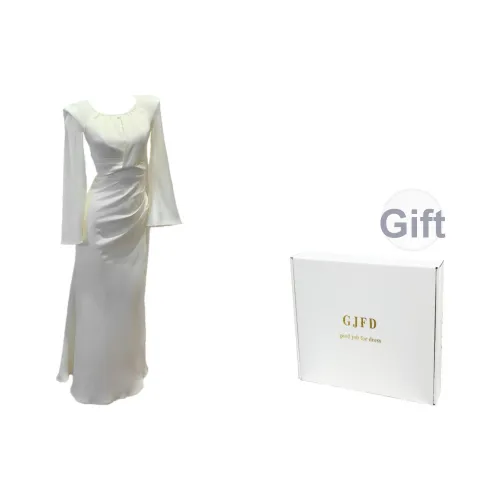 GJFD Длинное платье с длинными рукавами женское