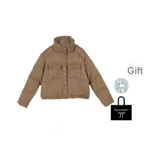 M MAICCO Хаки В комплекте с резинкой для волос + эксклюзивной коробкой Женские пуховики