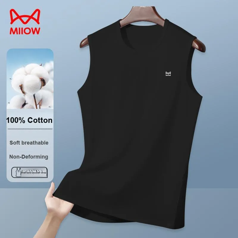 MIIOW Undershirts Men's 1 Pack White-7