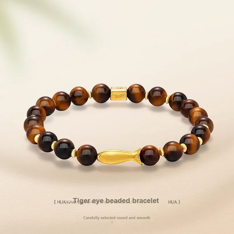JINLIUFUJIXIANG Tiger's Eye Stone Bracelets Unisex-1